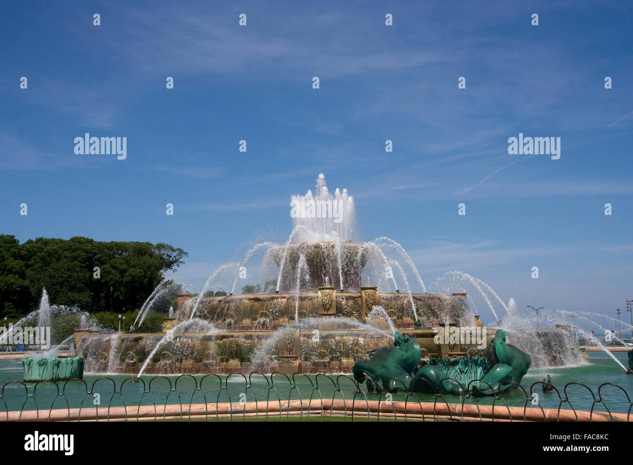 Clarence Buckingham Memorial Fountain. Chicago. Stockfoto