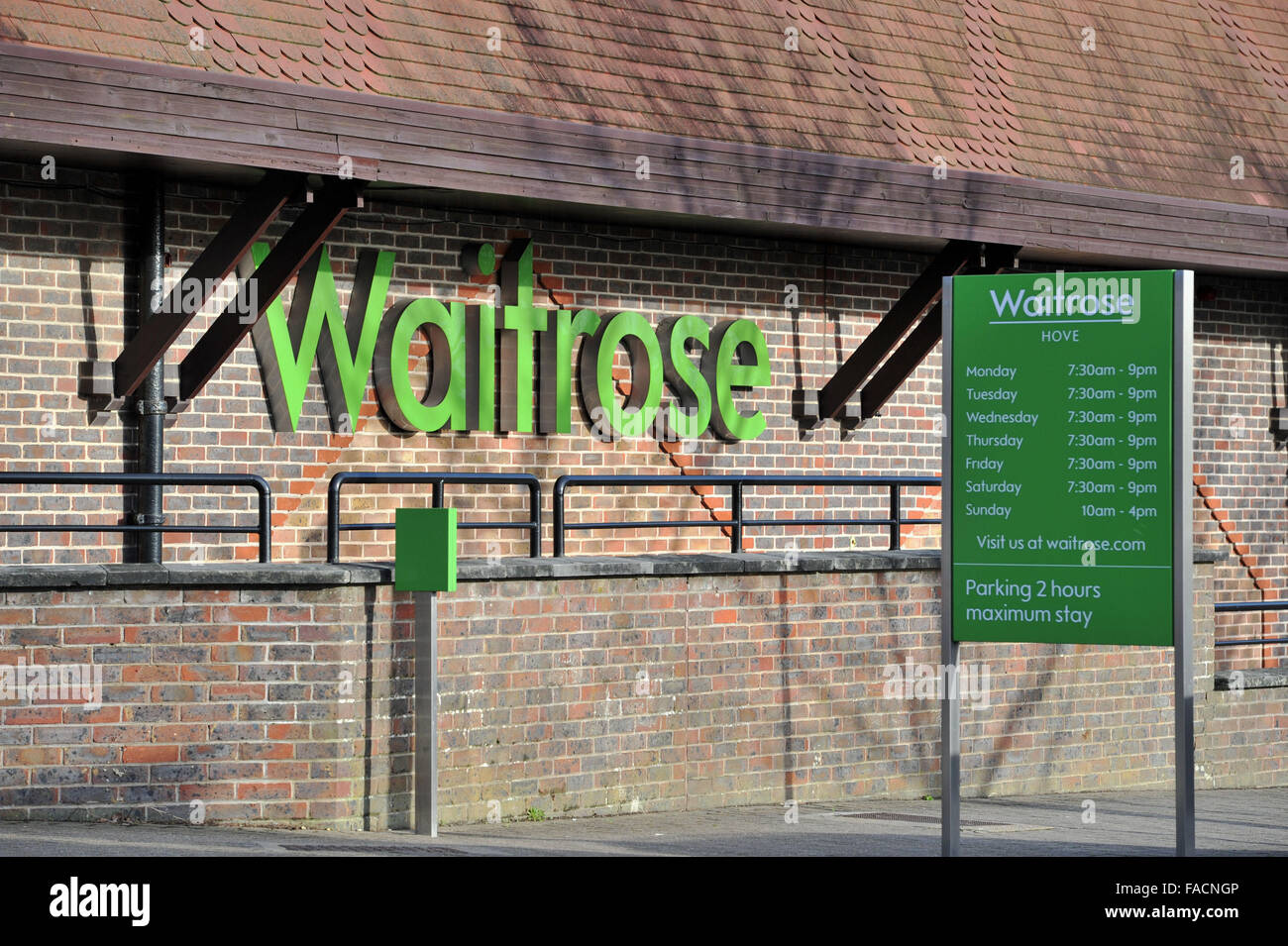 Hove Waitrose Supermarkt Shop Stockfoto