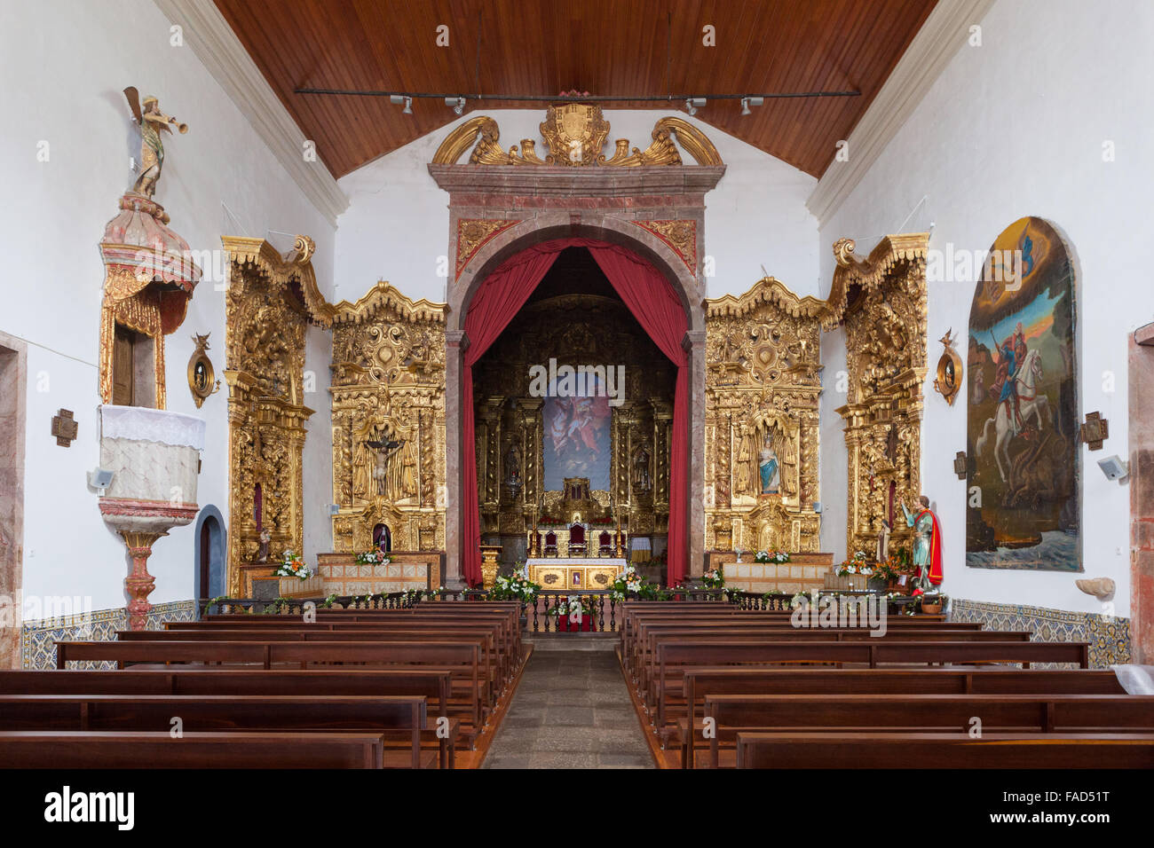 Igreja de São Jorge (Saint George Church), built in the XVII century. São Jorge, Madeira Stockfoto