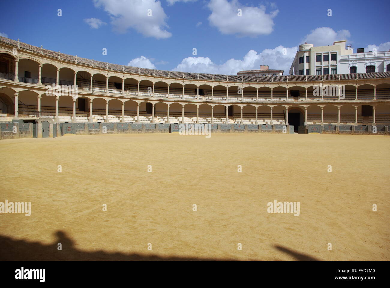 Die Plaza de Toros in Ronda, einer von Spaniens älteste Bull Ringe, Stockfoto