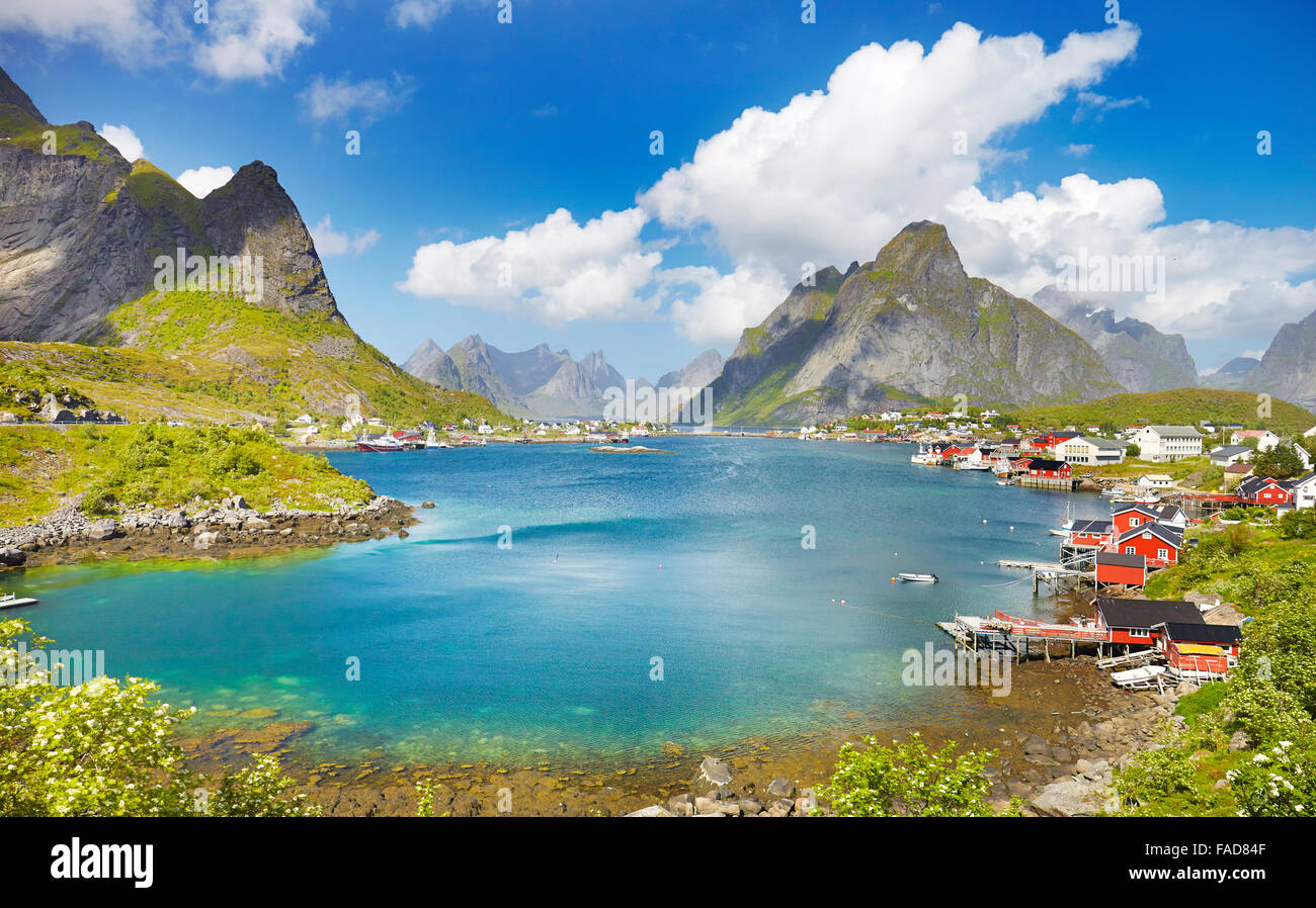 Lofoten-Inseln, Reine, Moskenes, Norwegen Stockfoto