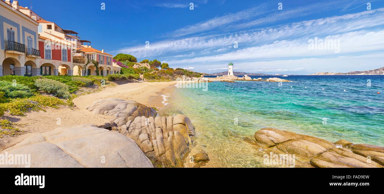 Palau Beach, Costa Smeralda, Insel Sardinien, Italien Stockfoto