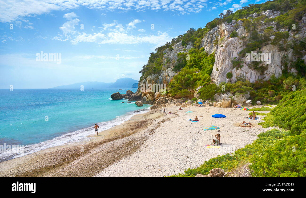 Insel Sardinien - Cala Fuili Strand, Gennargentu und Golf National Park in Orosei, Italien Stockfoto