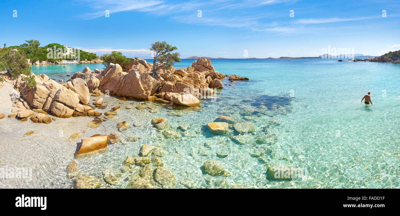 Costa Smeralda Strand, Insel Sardinien, Italien Stockfoto