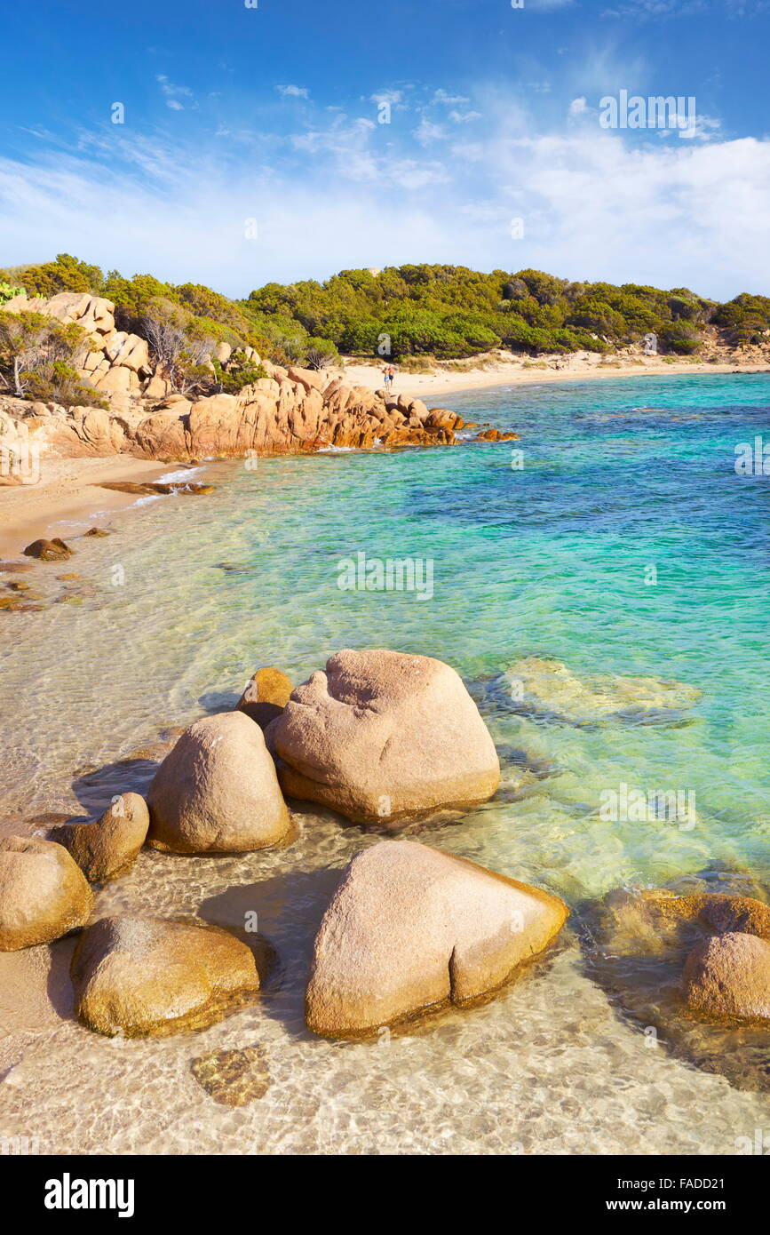 Costa Smeralda, Punta dei Capriccioli Beach, Insel Sardinien, Italien Stockfoto