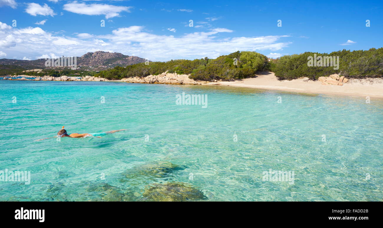 Punta dei Capriccioli Beach, Costa Smeralda, Insel Sardinien, Italien Stockfoto
