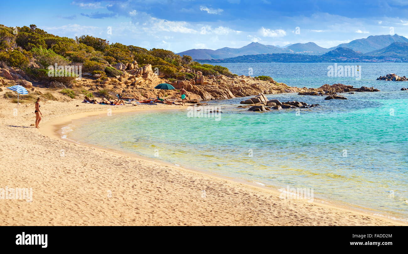 Insel Sardinien - Punta dei Capriccioli Beach, Costa Smeralda, Italien Stockfoto