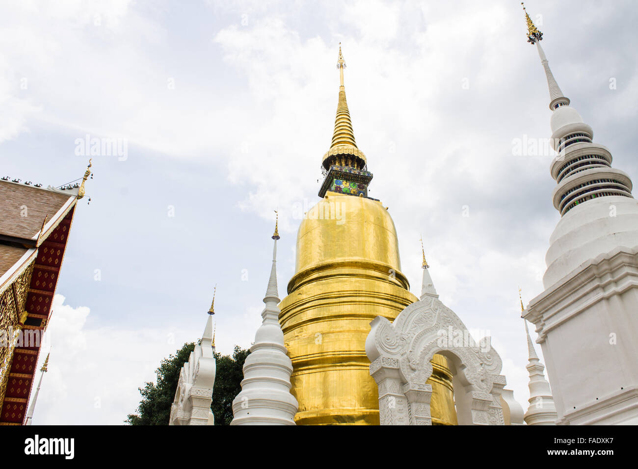 Pagode am Wat Suan Dok in Chiang Mai, Thailand Stockfoto