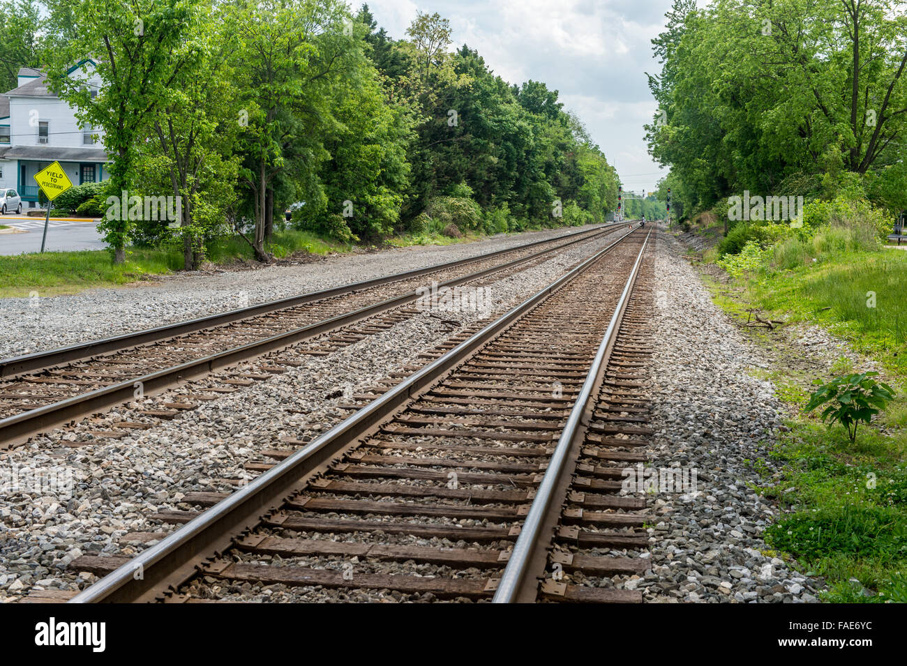 Eisenbahn. Stockfoto