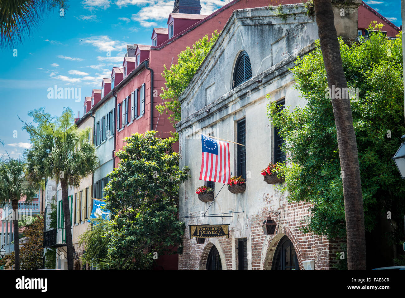 Architektur in Charleston South Carolina Stockfoto