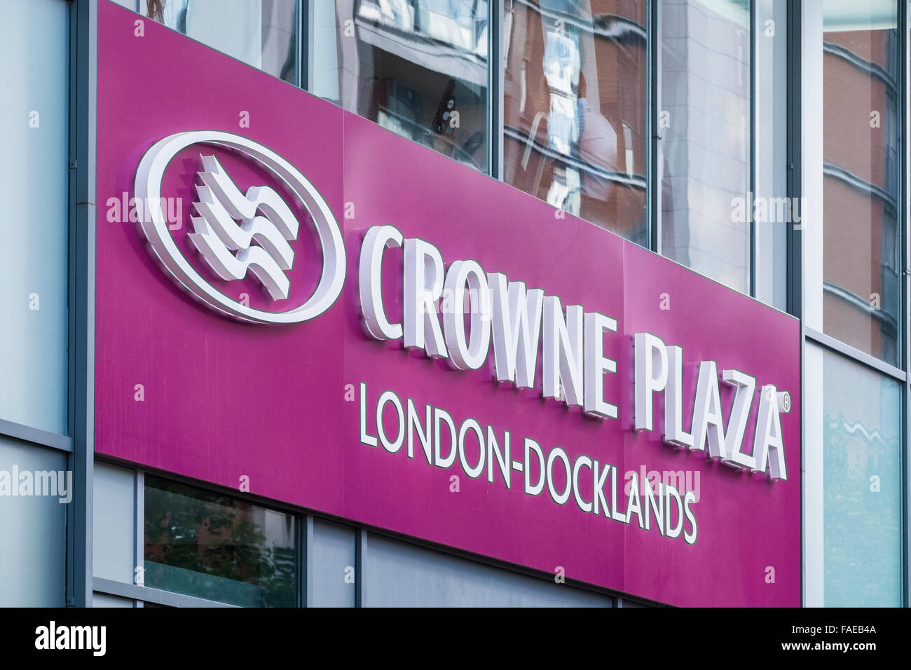 Crowne Plaza Hotel, Docklands, London, England, Vereinigtes Königreich Stockfoto