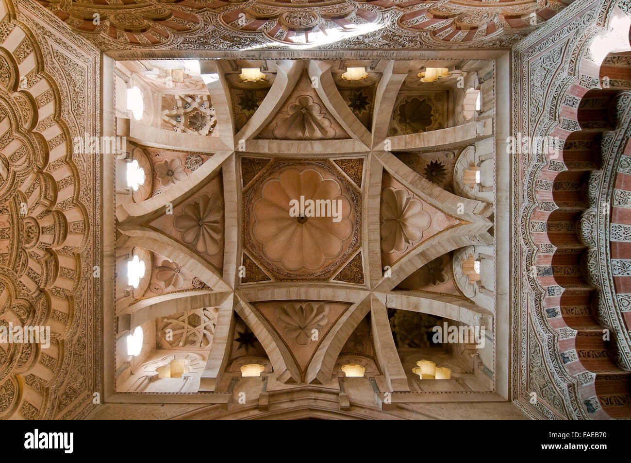 Kuppel über der Villaviciosa Kapelle des großen Moschee, Cordoba, Region Andalusien, Spanien, Europa Stockfoto