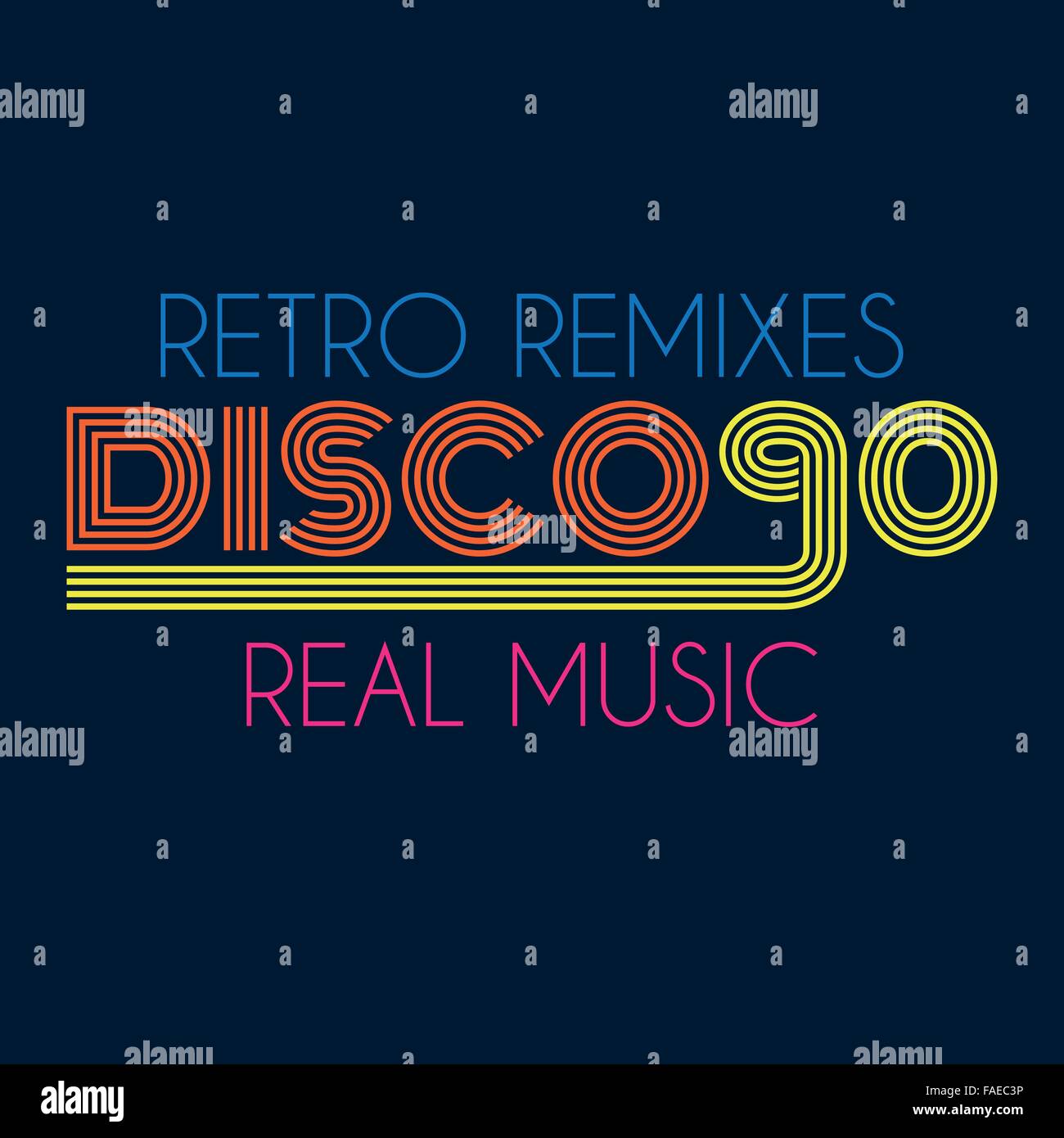 Disco 90 Typografie, Grafik t-shirt Stock Vektor