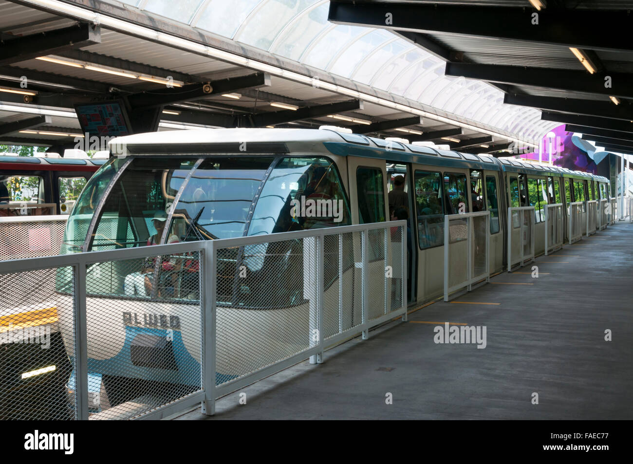 Das Seattle Center Monorail. Stockfoto