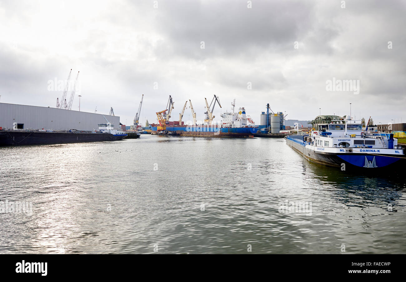 Hafen von Rotterdam, Niederlande Stockfoto