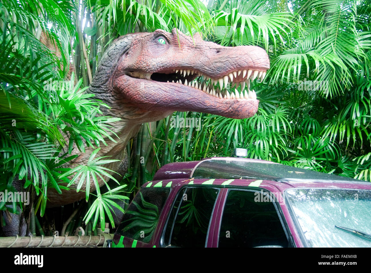 Jurassic Park-Dinosaurier im Universal Studios Orlando Stockfoto