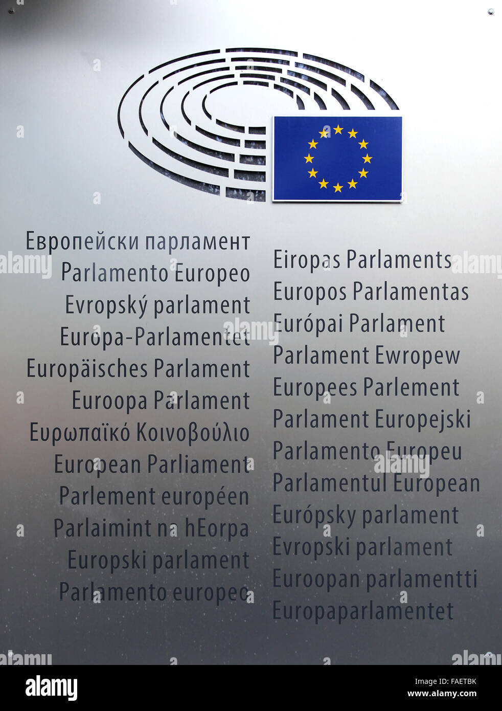 Europäischen Parlaments in Brüssel-Belgien Stockfoto