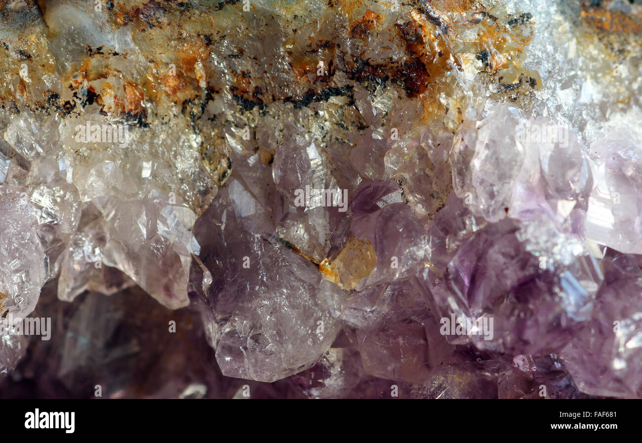 Amethyst Kristall Stockfoto