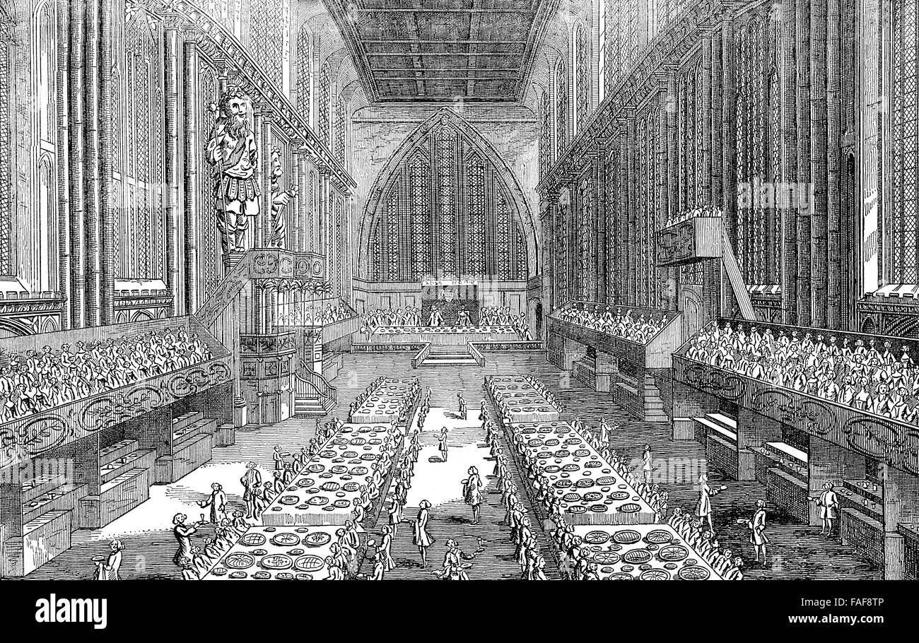 Guildhall, London, 17. Jahrhundert Stockfoto