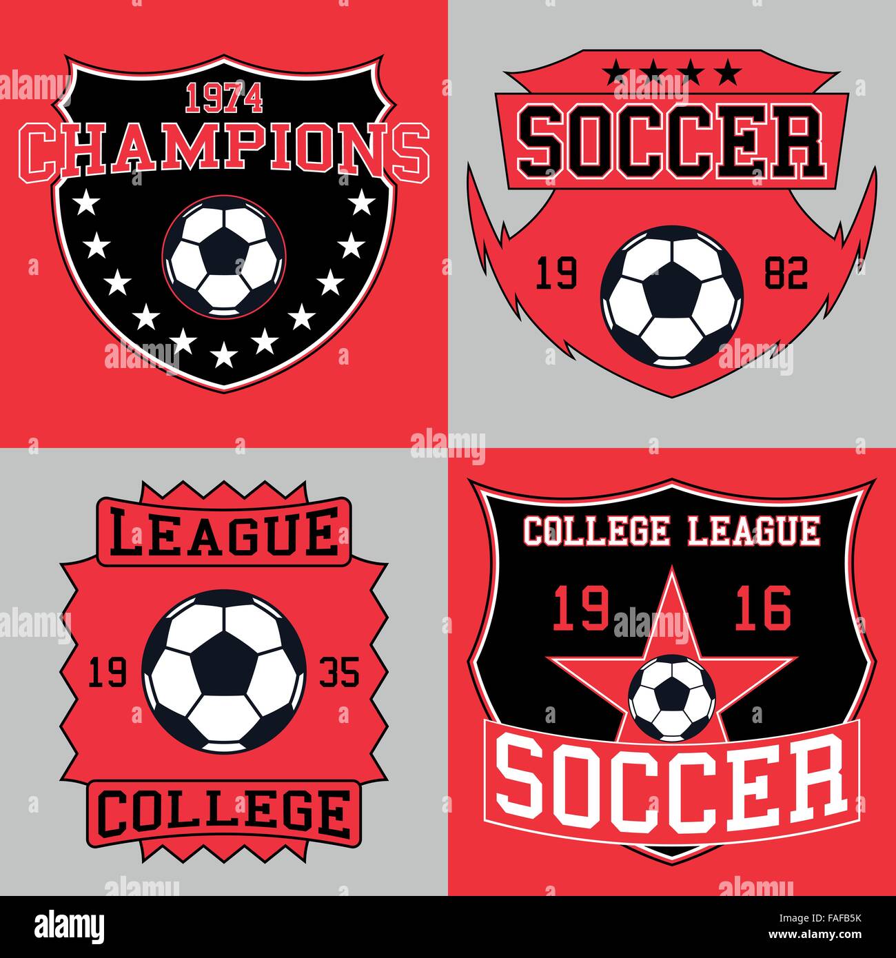 Fußball-Logo Typografie, Grafik t-shirt Stock Vektor