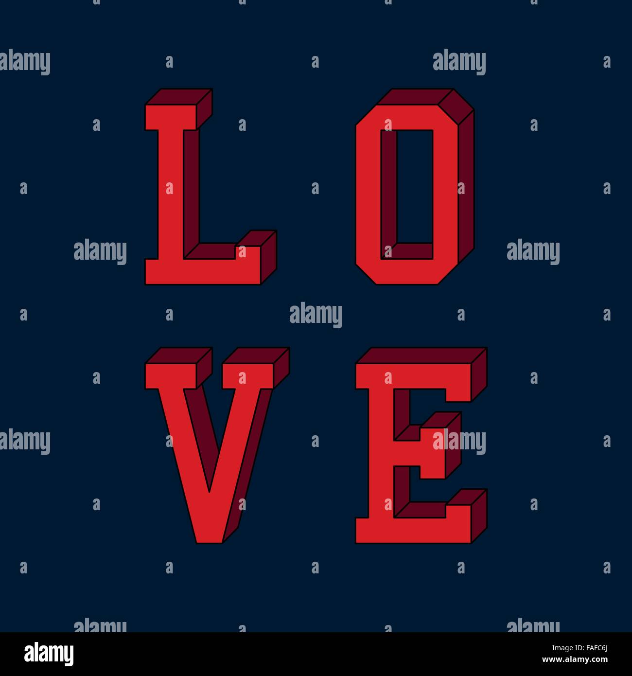 Liebe Typografie, Grafik t-shirt Stock Vektor
