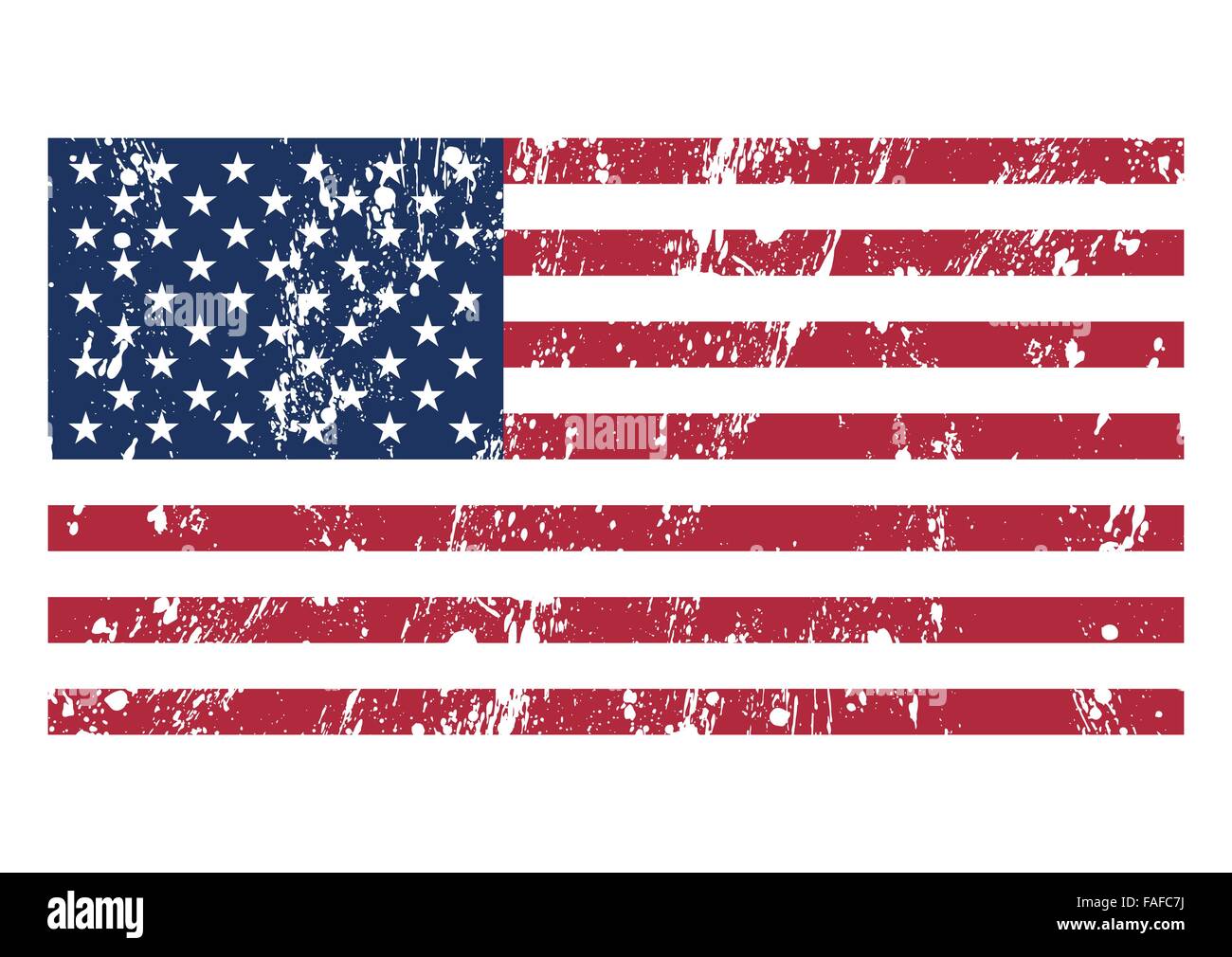 Vektor-Illustration der Flagge Usa Stock Vektor