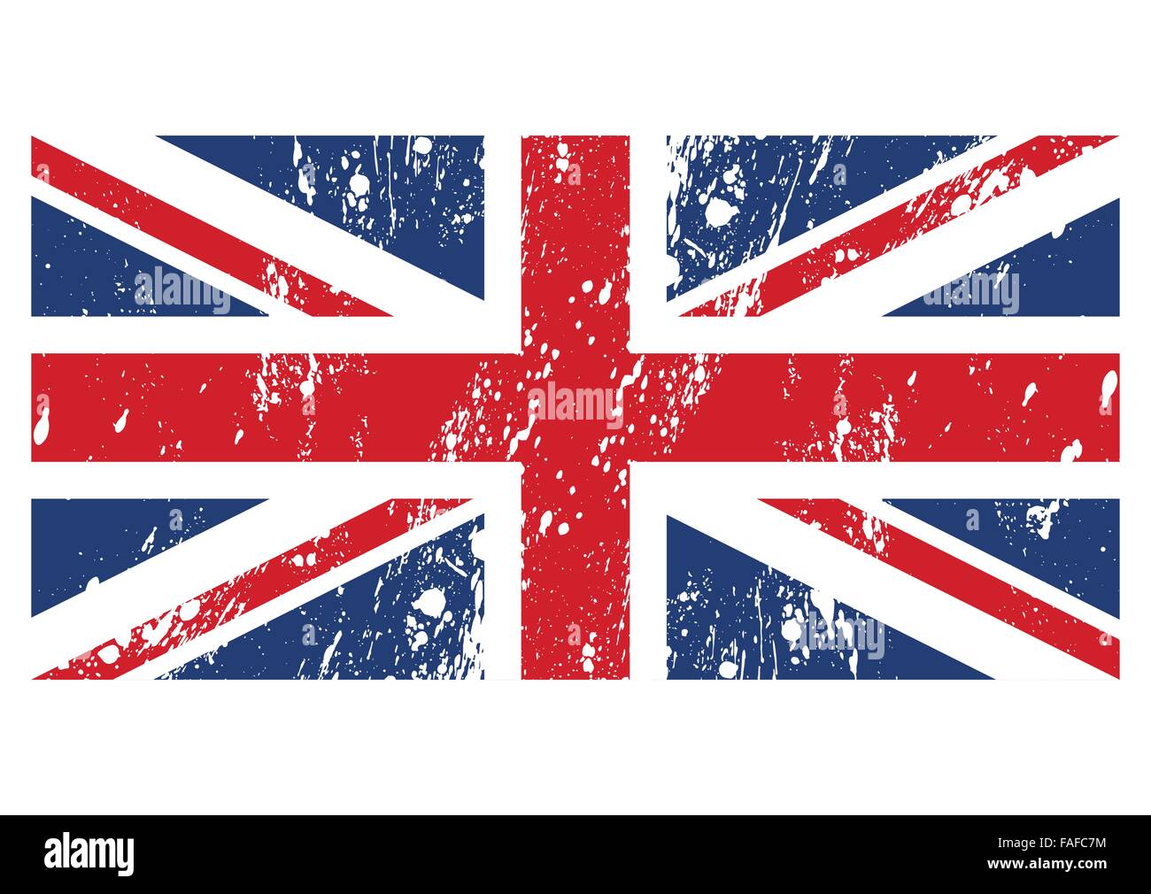 Vektor-Illustration der Flagge Großbritannien Stock Vektor