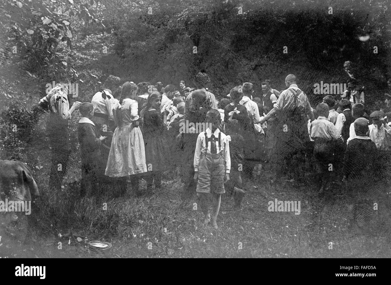 Kinderfest der Naturfreunde Cöln Deutschland 1910er Jahre. Kinderfest des Vereins Naturfreunde Coeln Wandern, Deutschland 1910er Jahre. Stockfoto