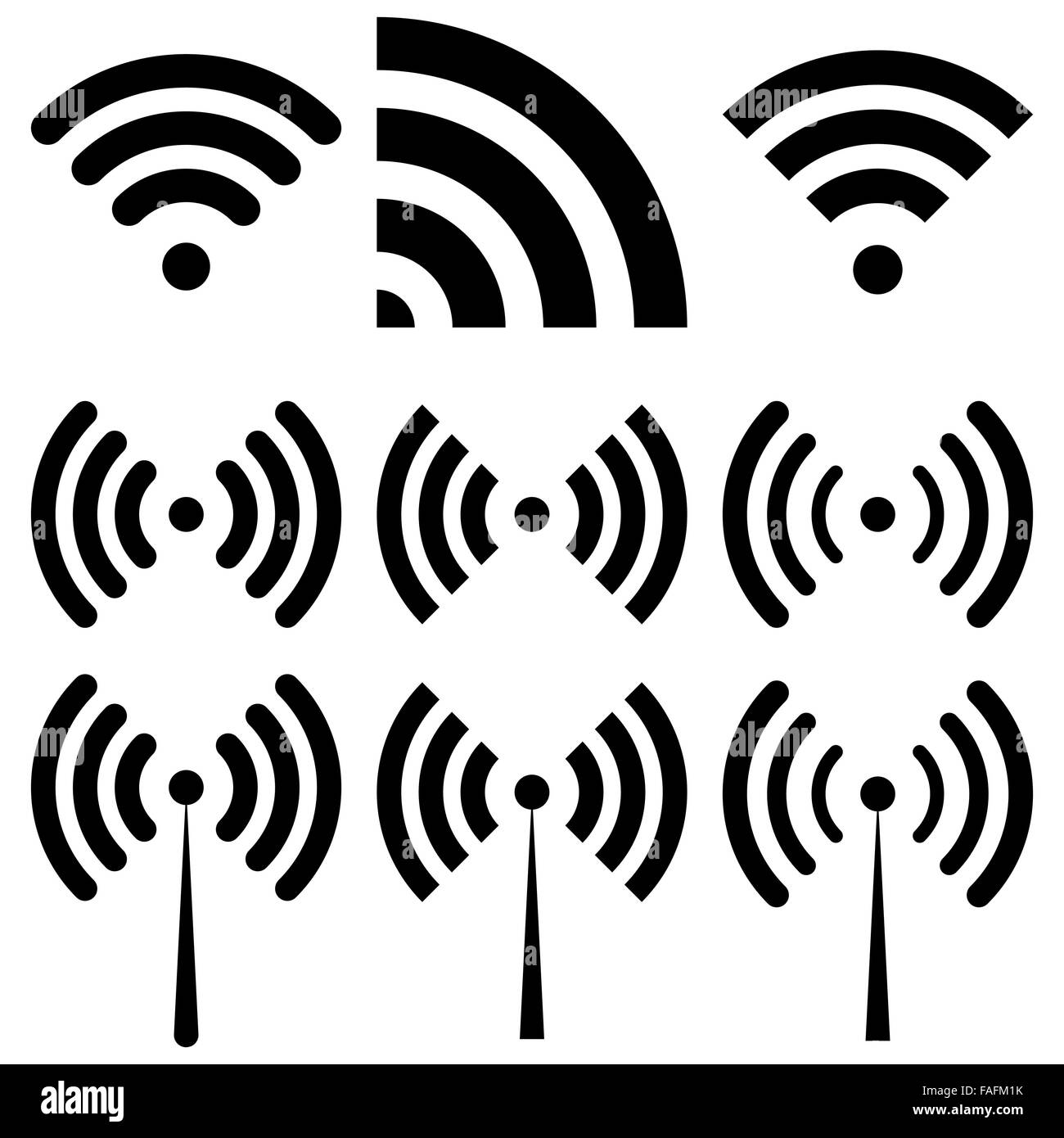 Vektor-Illustration von wi-fi Stock Vektor