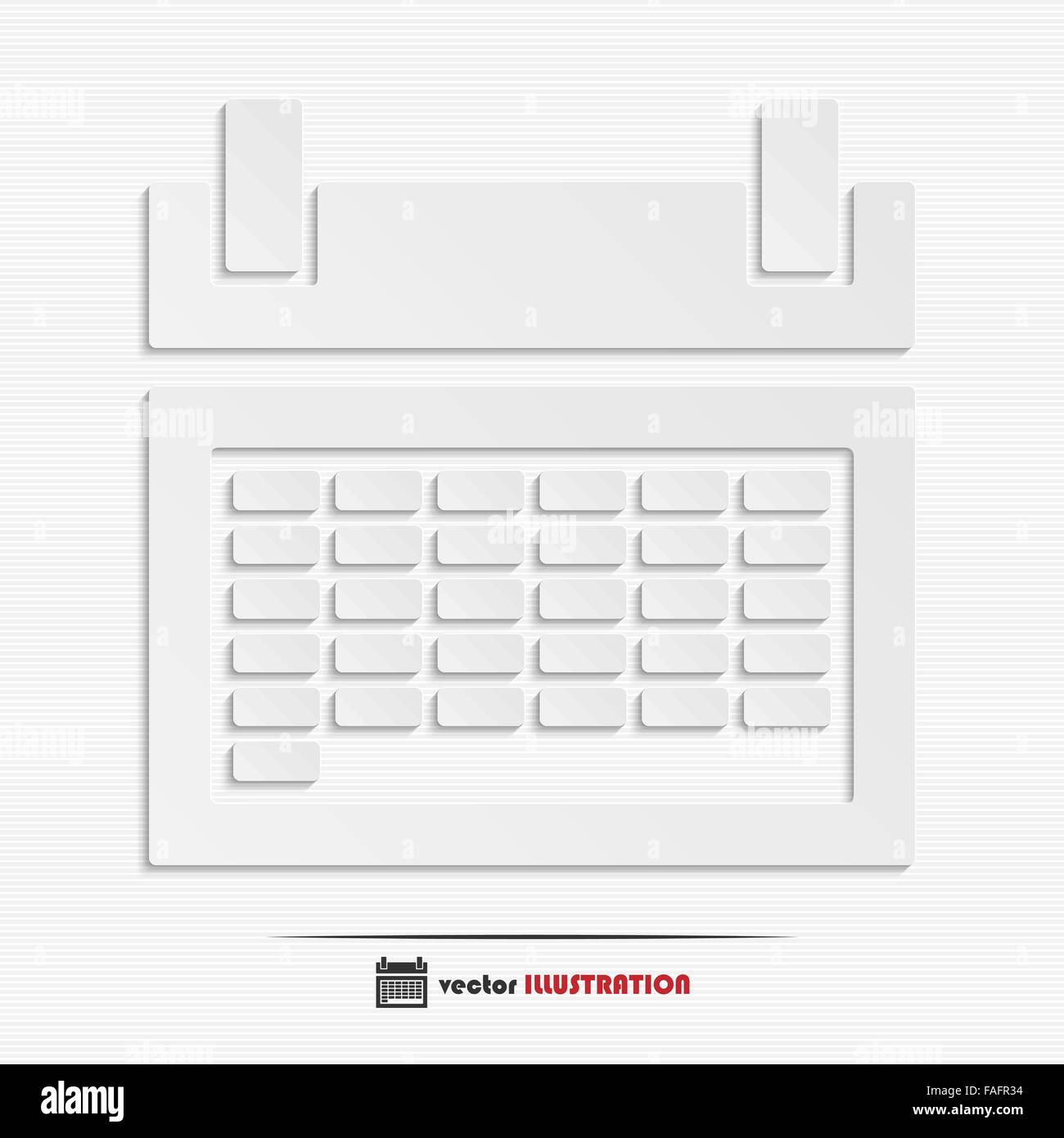 Abstrakte Kalendersymbol Web für Ihr design Stock Vektor