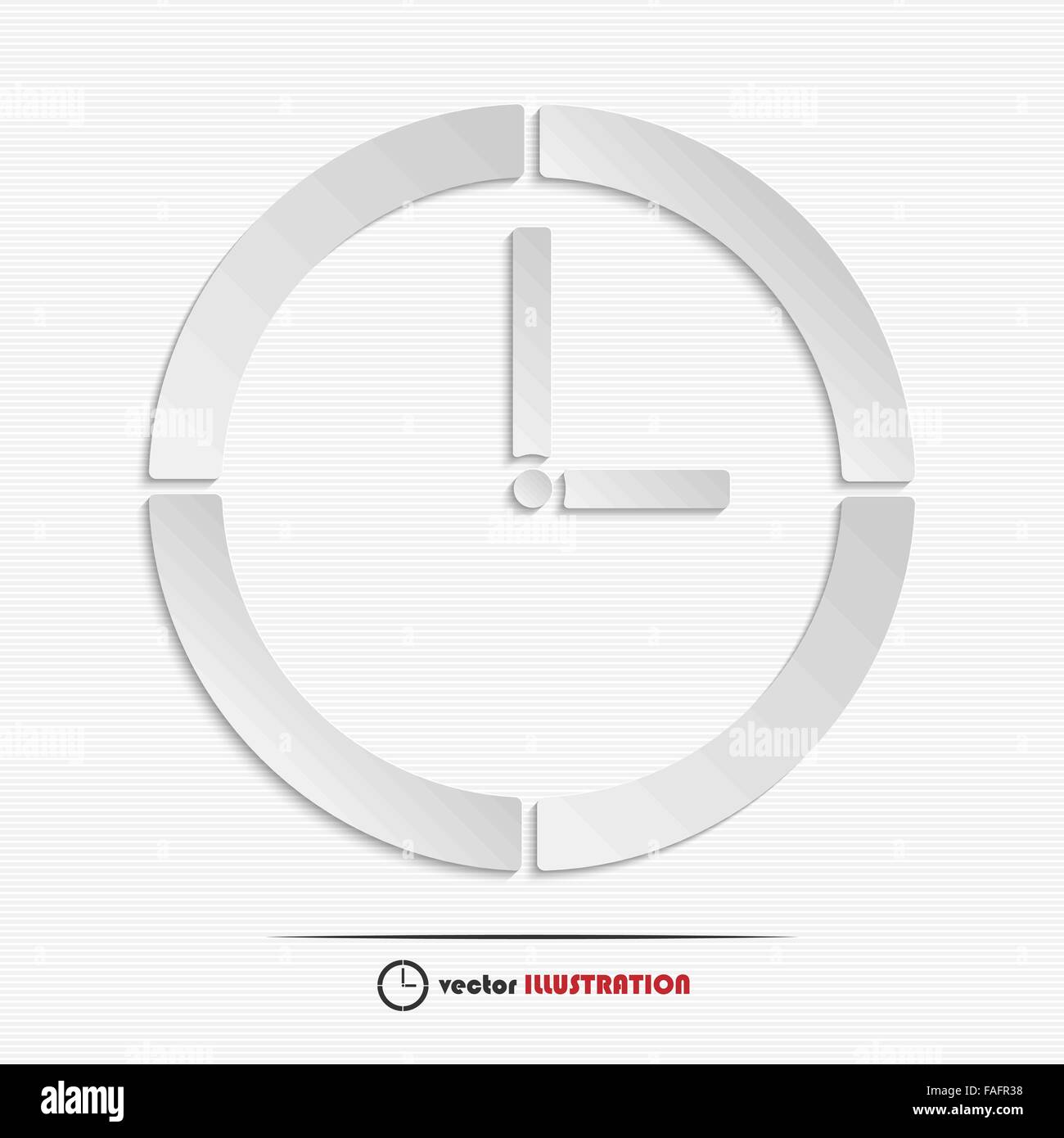 Abstrakte Uhrensymbol für Ihr Design web Stock Vektor