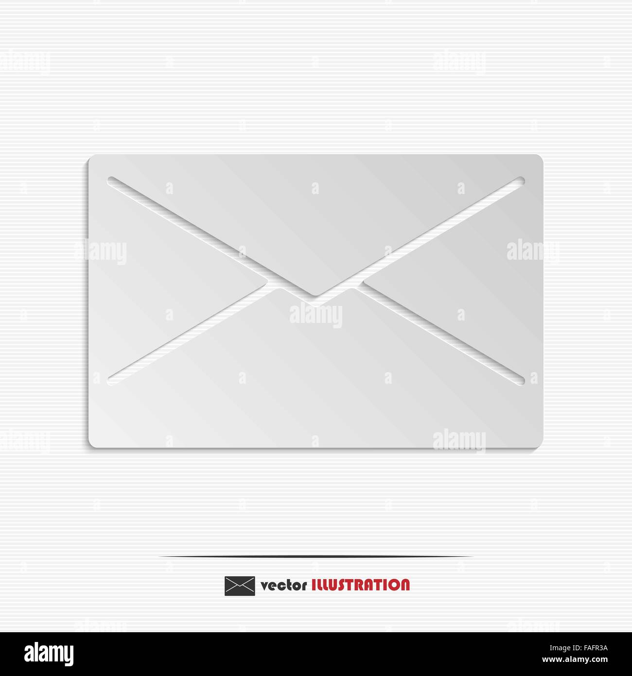 Abstrakte geschlossenen Umschlag Web-Symbol für Ihr design Stock Vektor