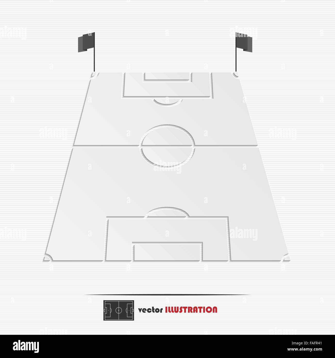Abstrakte Fußball Feld Web-Symbol für Ihr design Stock Vektor
