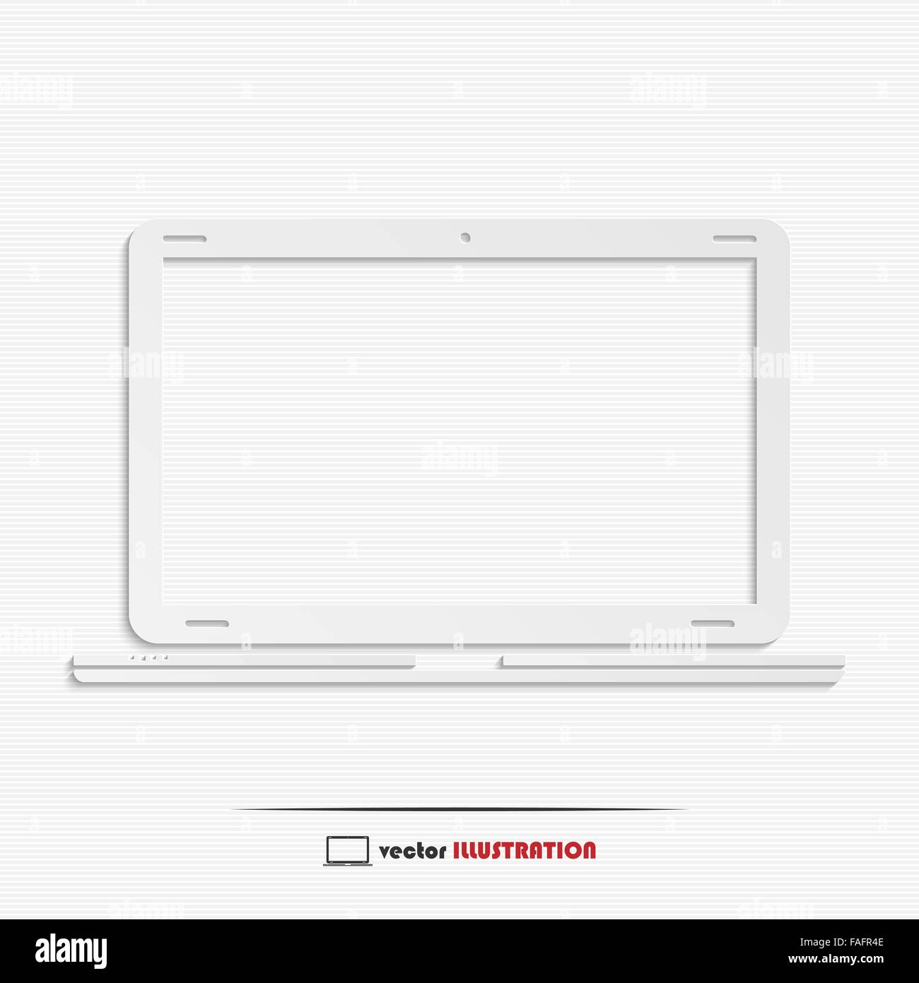 Abstrakte Laptop Web-Symbol für Ihr design Stock Vektor