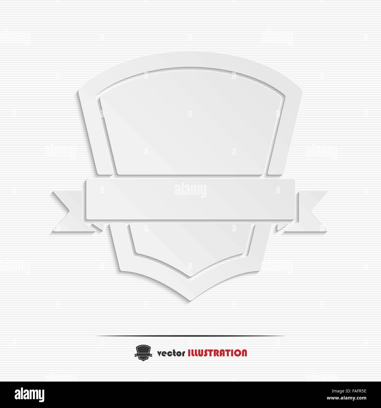 Abstrakte Schild mit Band Web-Symbol für Ihr design Stock Vektor