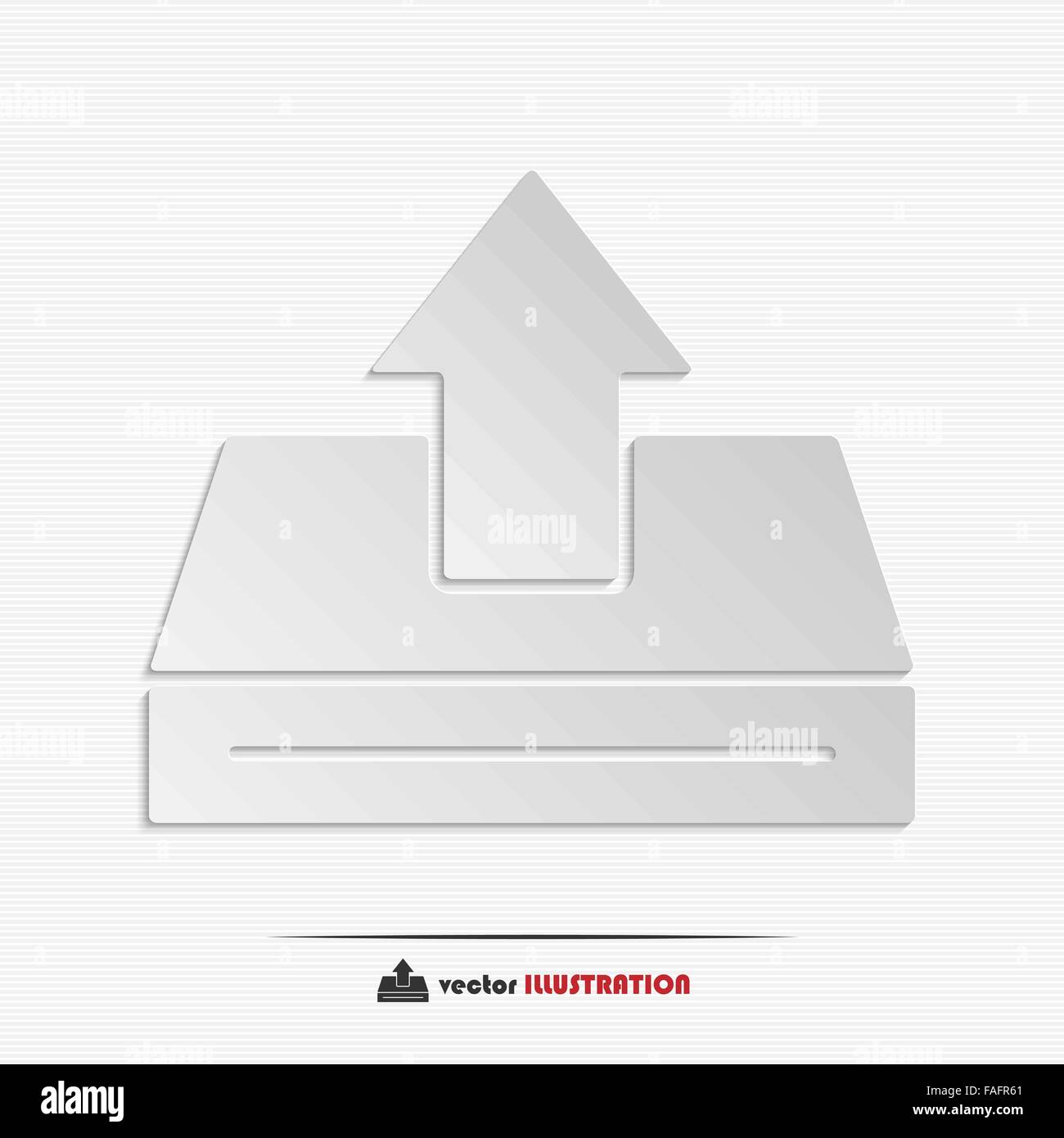 Abstrakte Upload Web-Symbol für Ihr design Stock Vektor