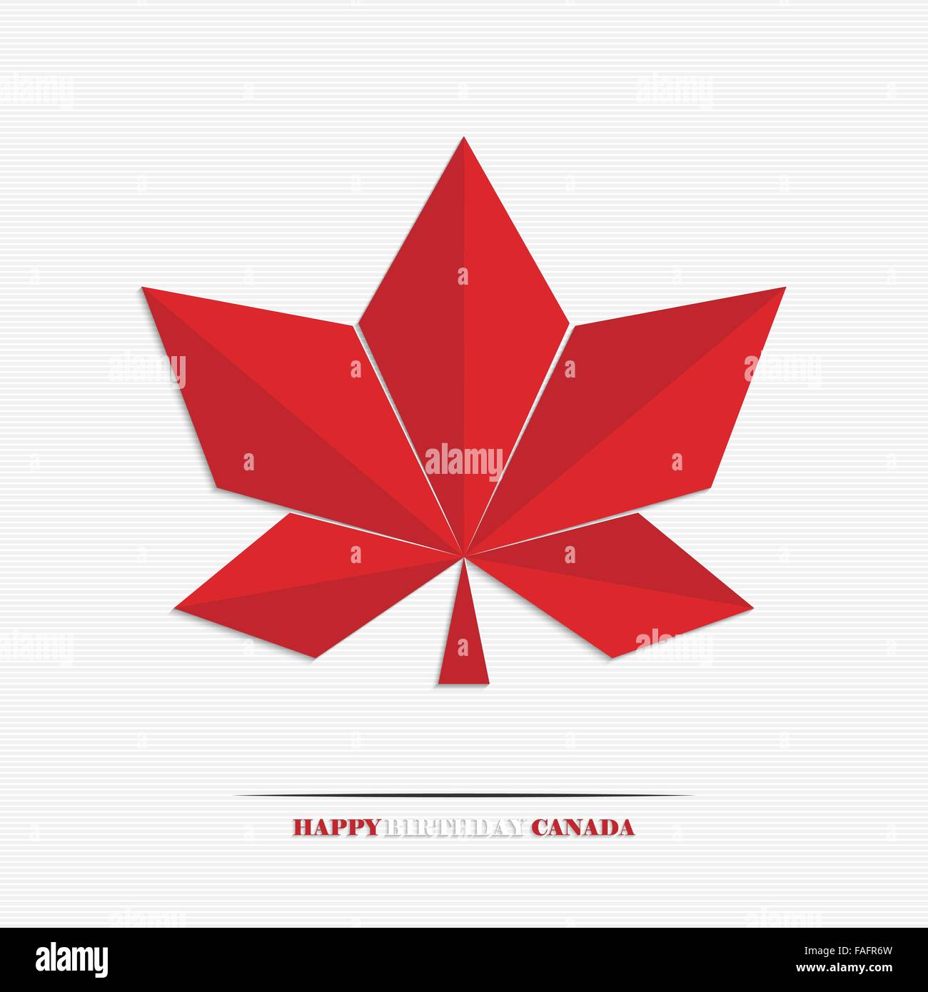 1. Juli, Canada Day, stilisierte Ahornblatt für Ihr design Stock Vektor