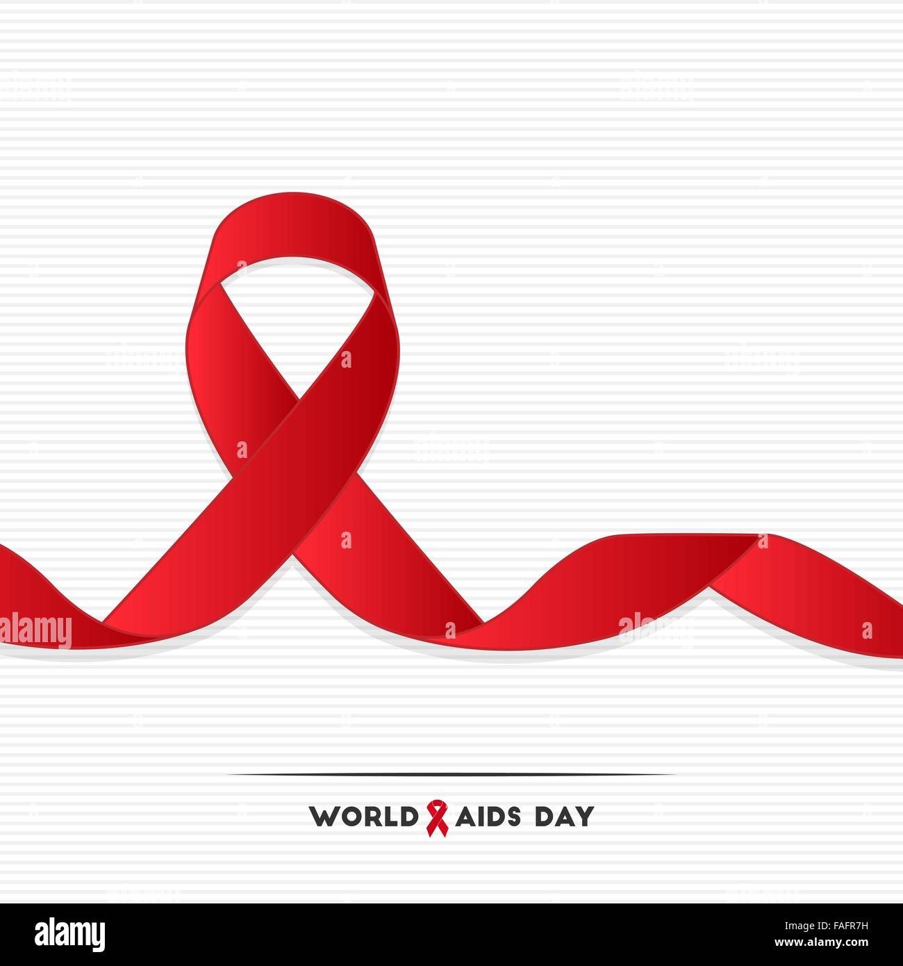 Welt-AIDS-Tag rotes Band für Ihr design Stock Vektor