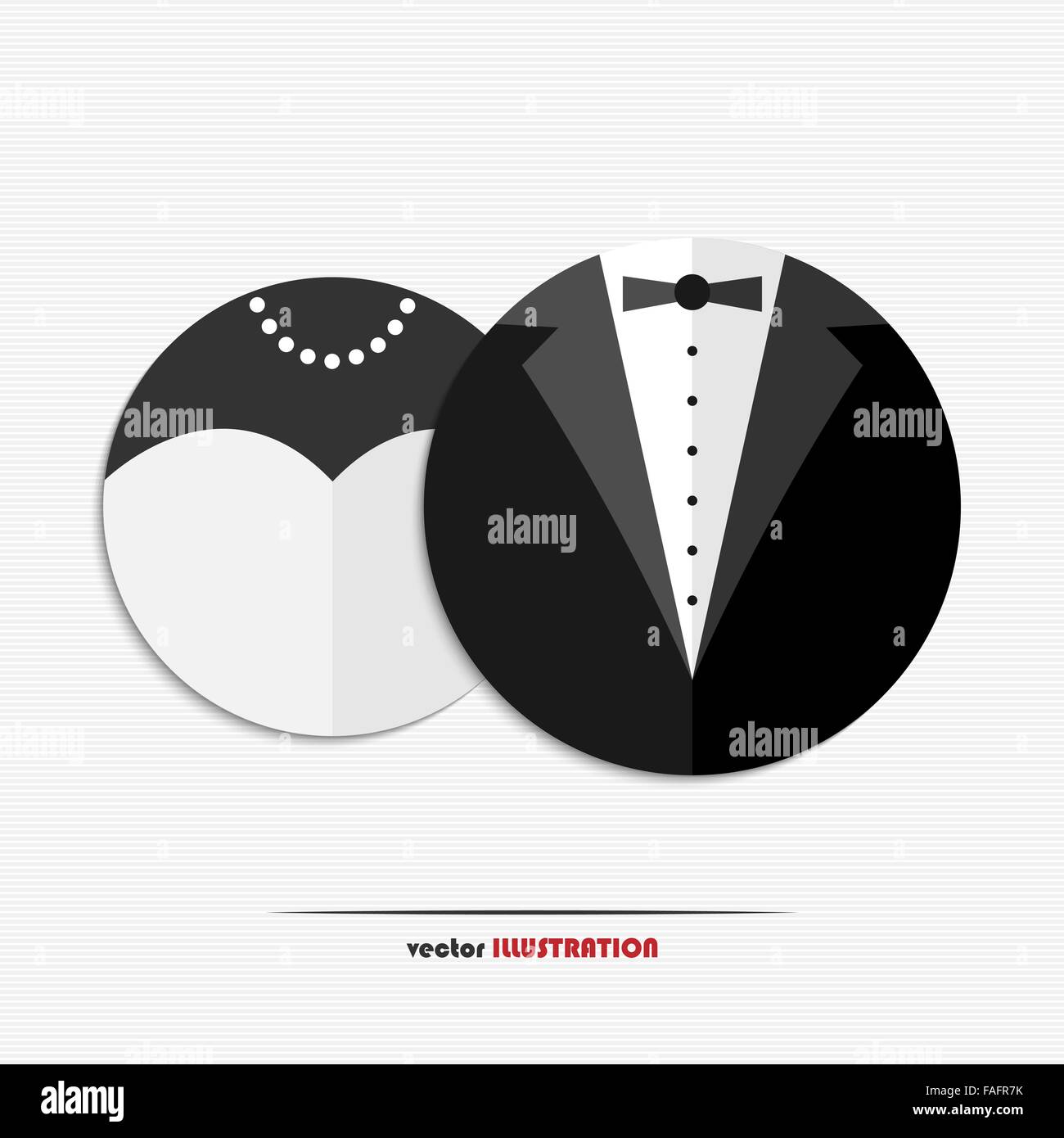 Abstrakte Braut und Bräutigam Web Icons für Ihr design Stock Vektor