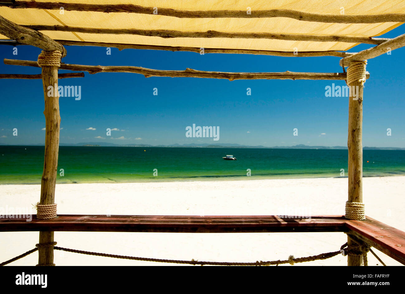 Der Strand am Great Keppel Island, Queensland, Australien. Stockfoto