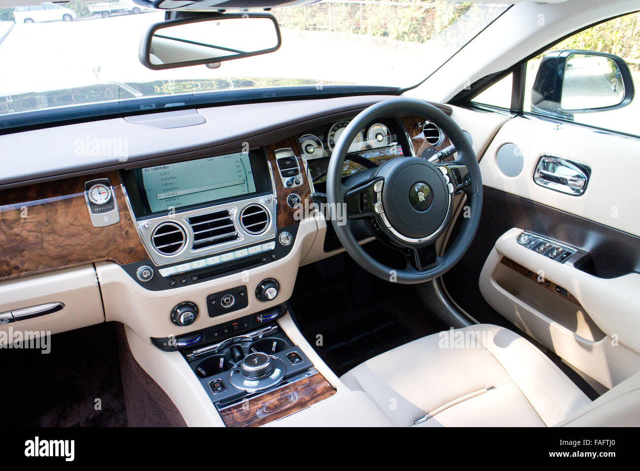 Hong Kong China 27 Januar 2014 Rolls Royce Wraith Klasse