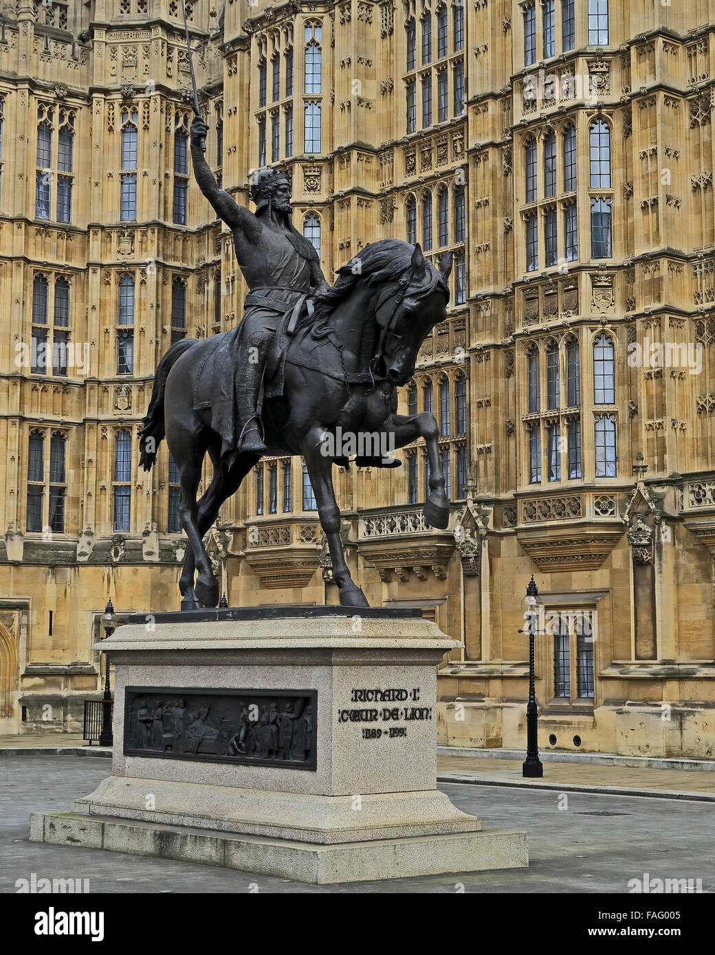 Die Statue von Richard Hof ich im alten Palast im Parlament Stockfoto