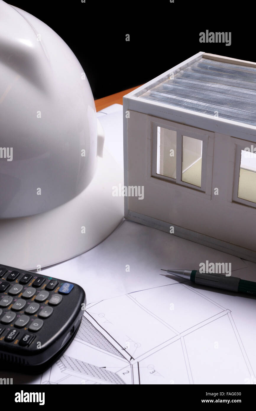 Engineering-Projektelemente Stockfoto