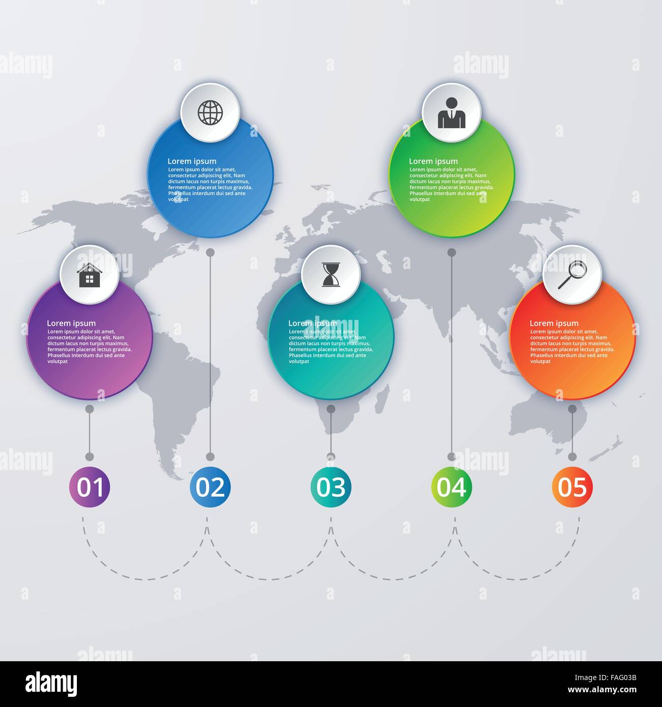 Vektor-Illustration-Infografik Stock Vektor