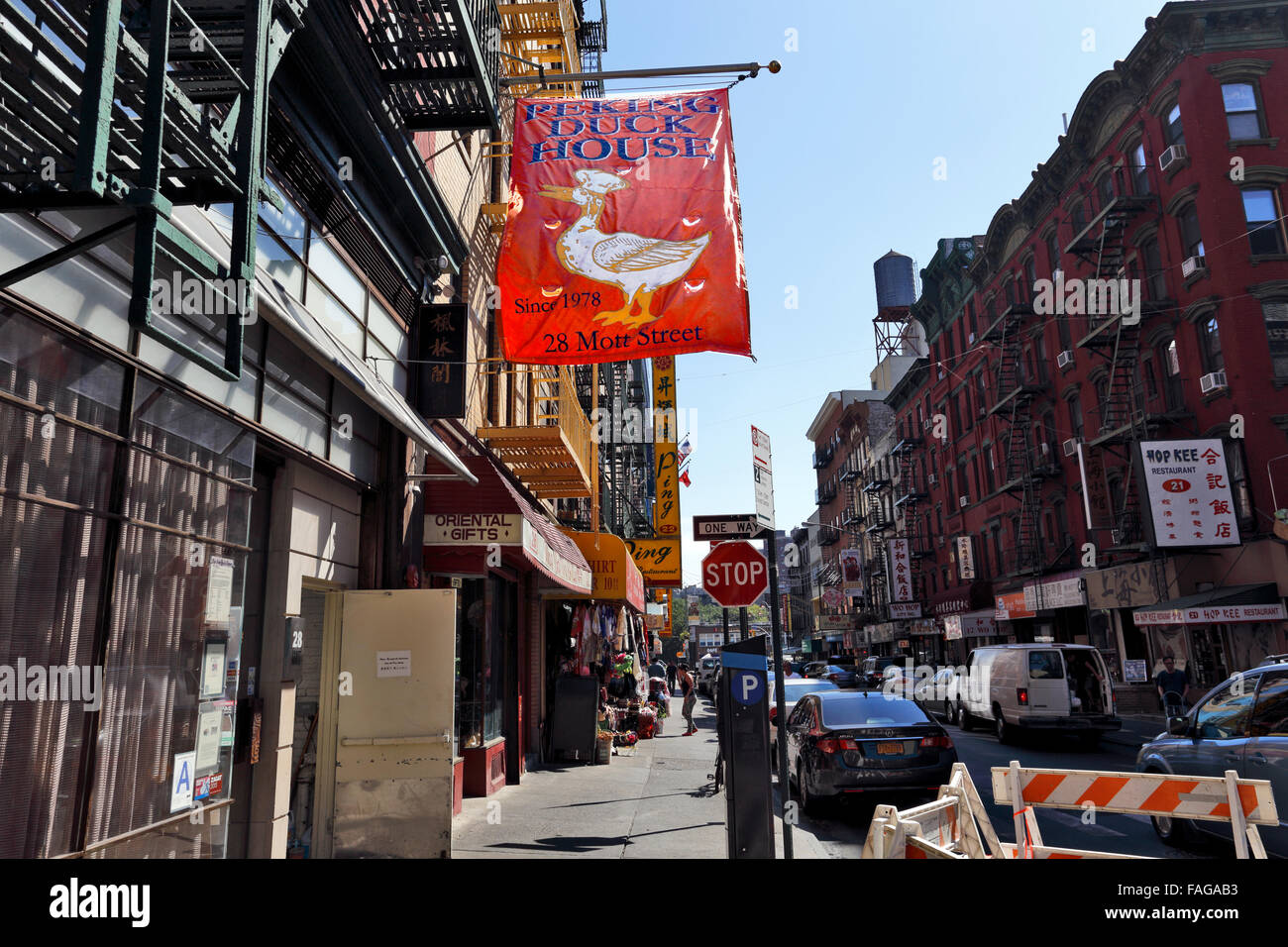 Mott St. Chinatown untere Manhattan New York City Stockfoto