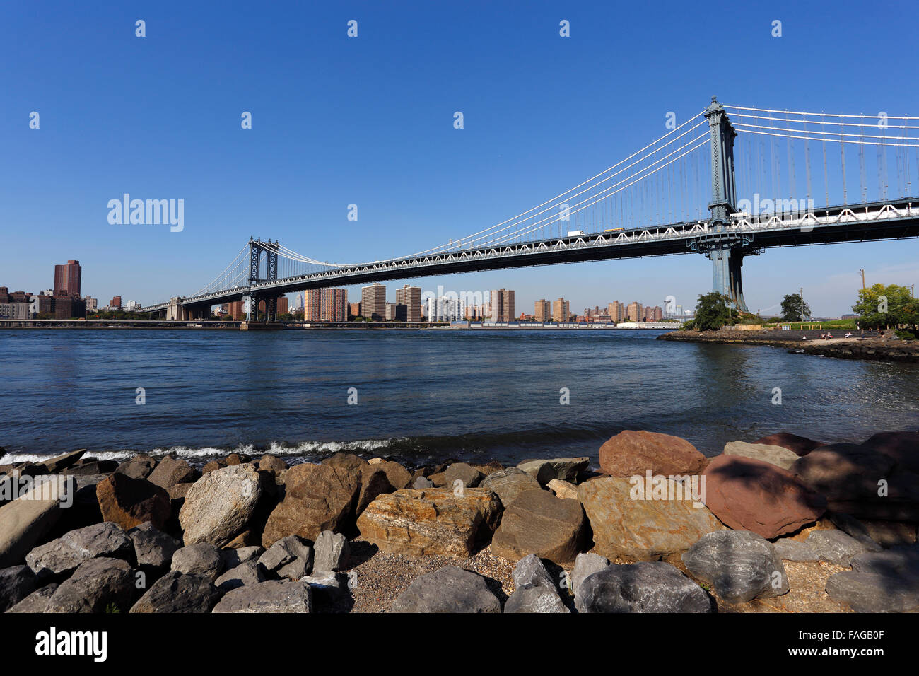 Die Manhattan Bridge New York City Stockfoto