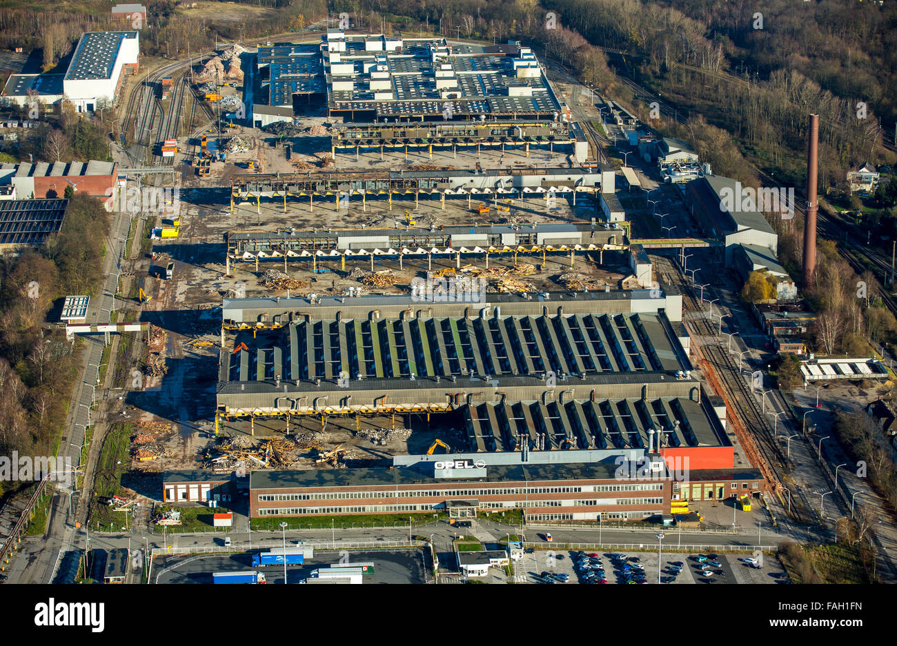 Abriss der Opel-Werk 2 in Langendreer, Bochum, Ruhr District, North Rhine-Westphalia, Deutschland Stockfoto