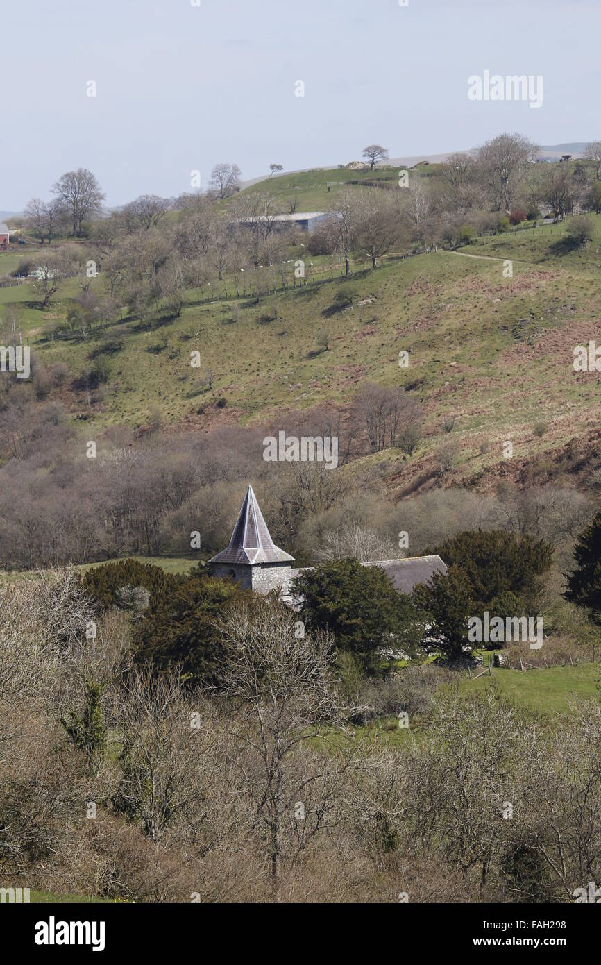 St. Michael, ein, Powys, Wales Stockfoto