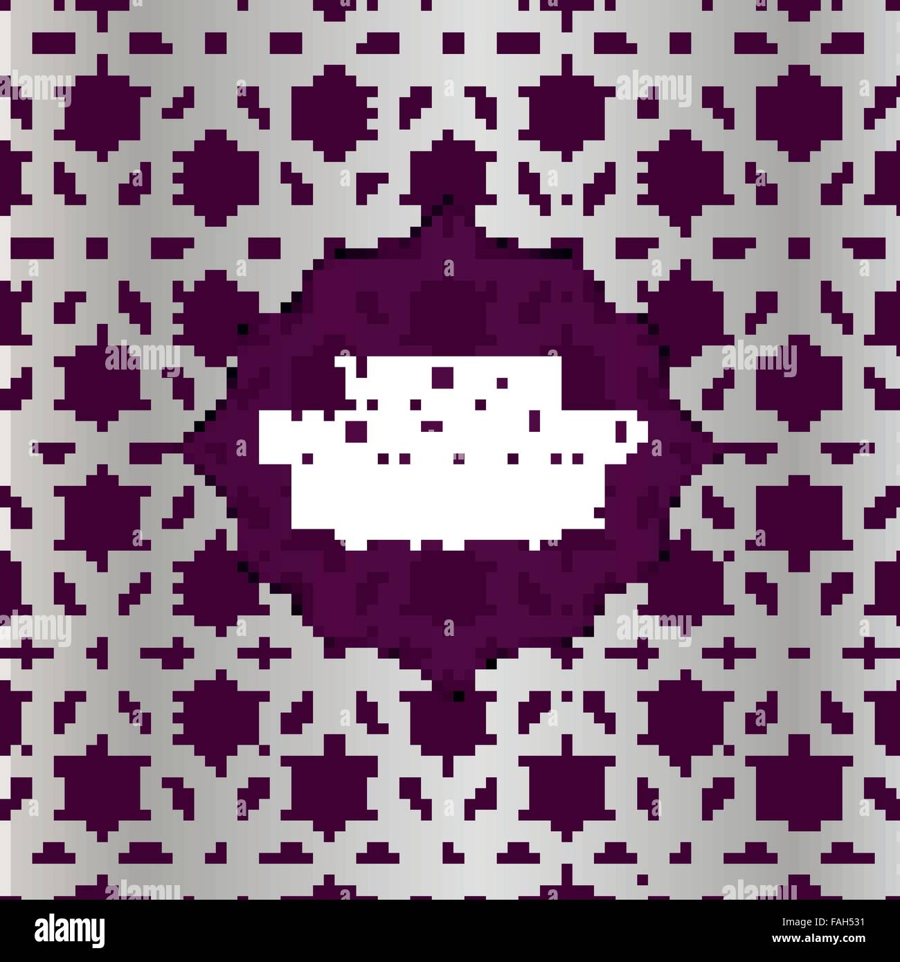 Vektor-Illustration einer modernen Einladung. Stock Vektor