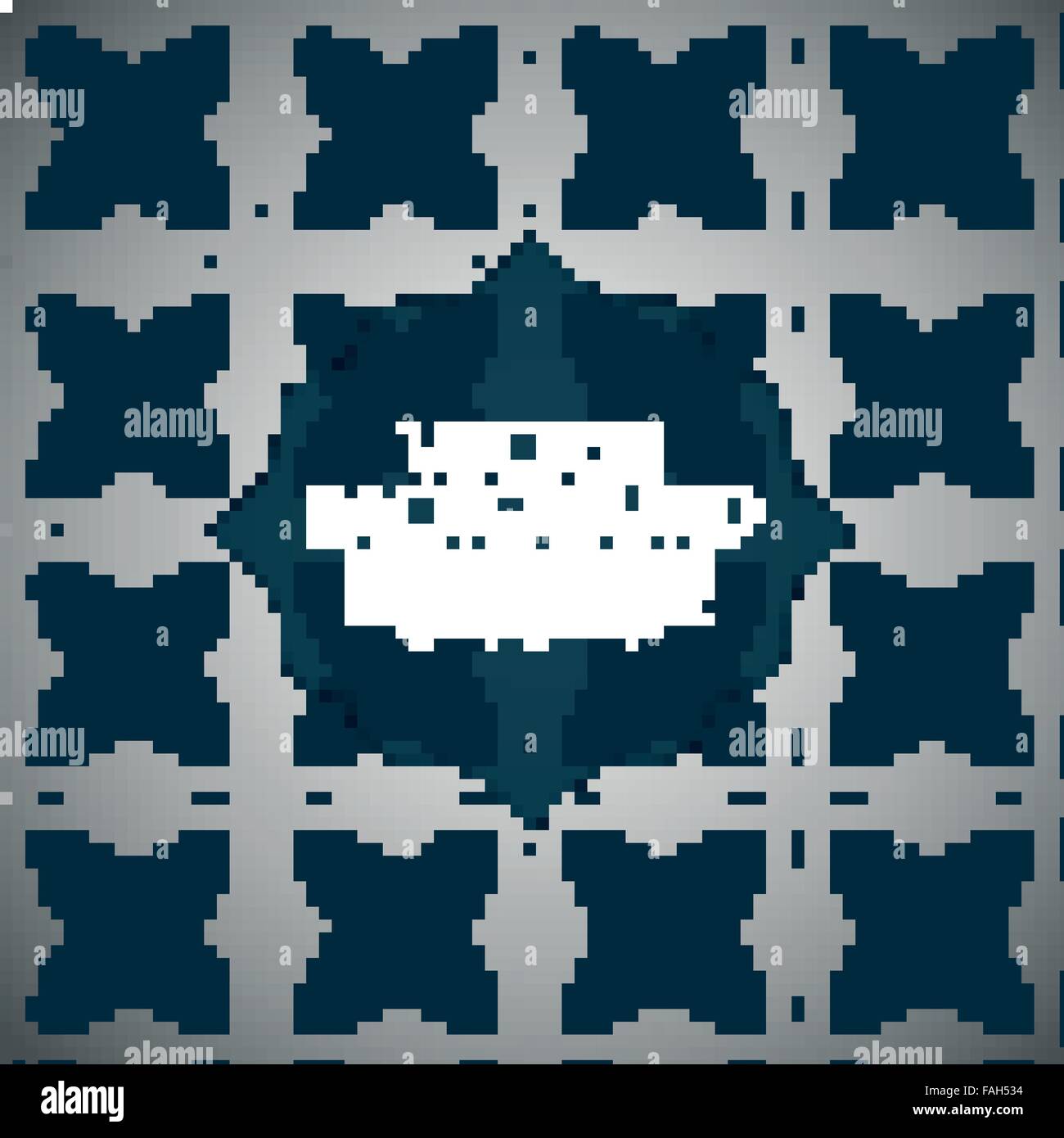 Vektor-Illustration einer modernen Einladung. Stock Vektor